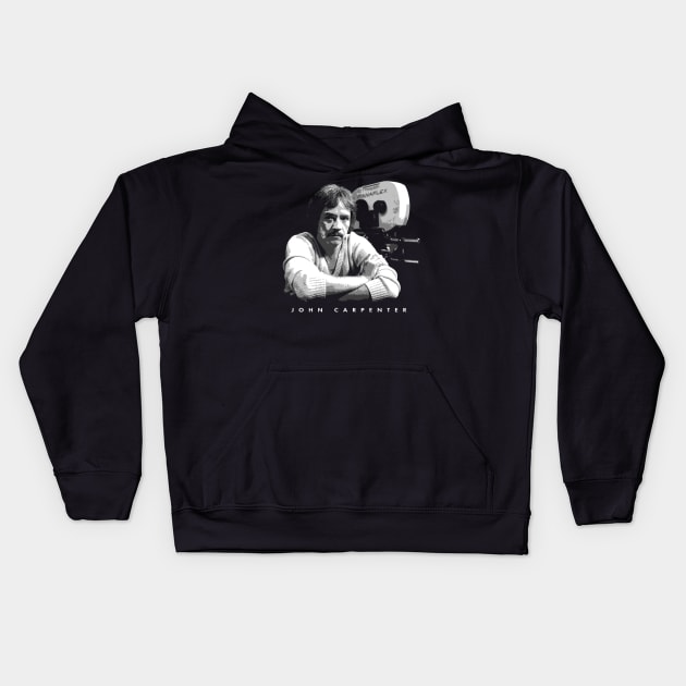 John Carpenter - Portrait Kids Hoodie by TheMarineBiologist